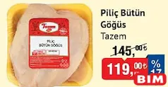 TAZEM PİLİÇ BÜTÜN GÖĞÜS KG TAZEM PİLİÇ BÜTÜN GÖĞÜS KG